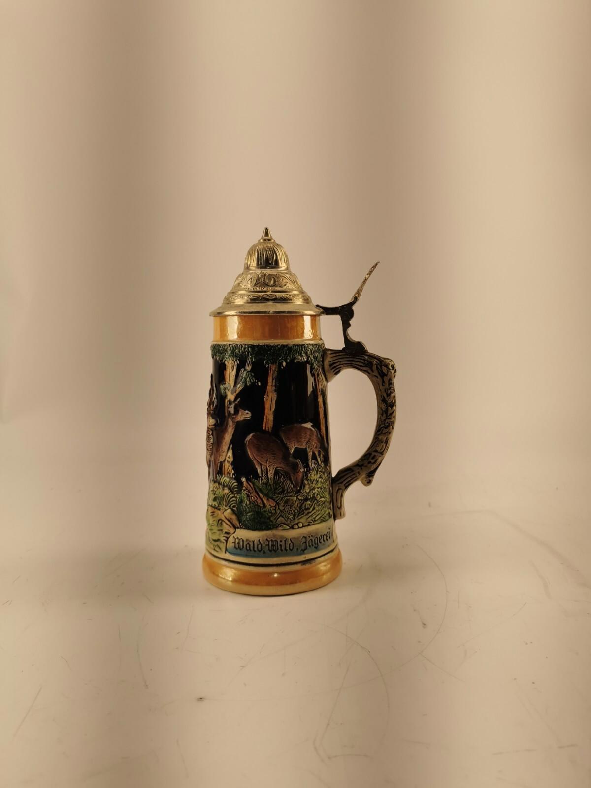 Lot of 2 western Germany Beer Stein + Old Vienna Ceramic Beer Mug