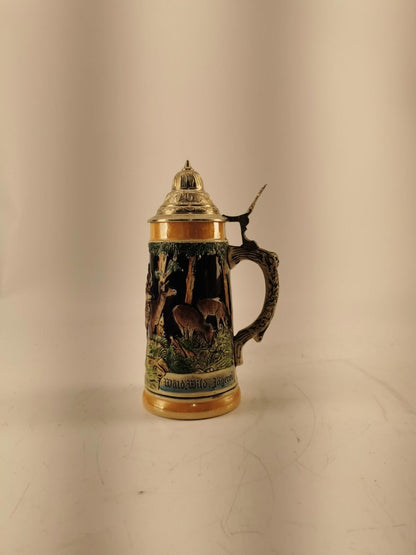 Lot of 2 western Germany Beer Stein + Old Vienna Ceramic Beer Mug