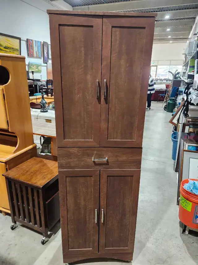 Rolling Tall Storage Cabinet