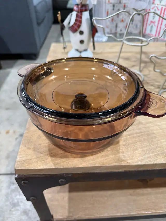 Pyrex Amber Casserole Dish