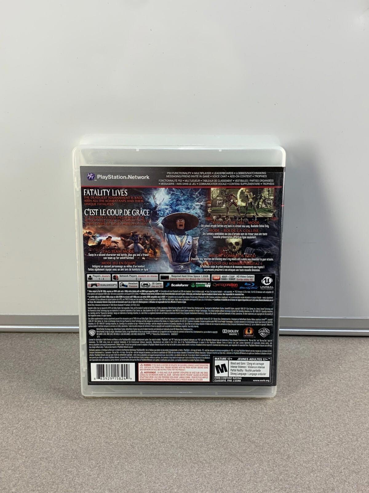 Mortal Kombat (PlayStation 3, 2011, PS3) CIB