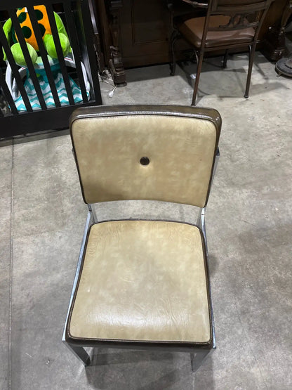 Chrome leather Chair