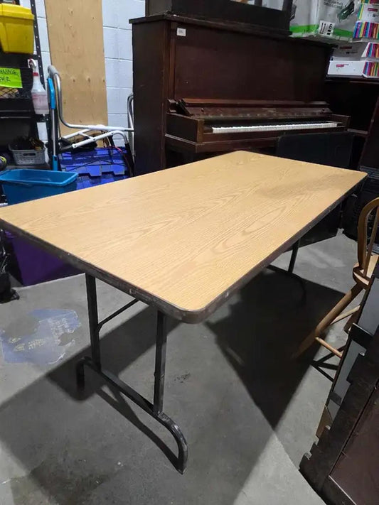 5ft Wooden Folding Table
