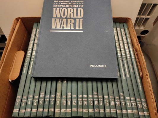 Illustrated Encyclopedia Of World War 2 - Marshall Cavendish - 25 Volumes