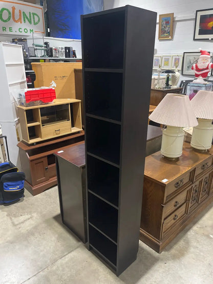 Black tall Bookcase