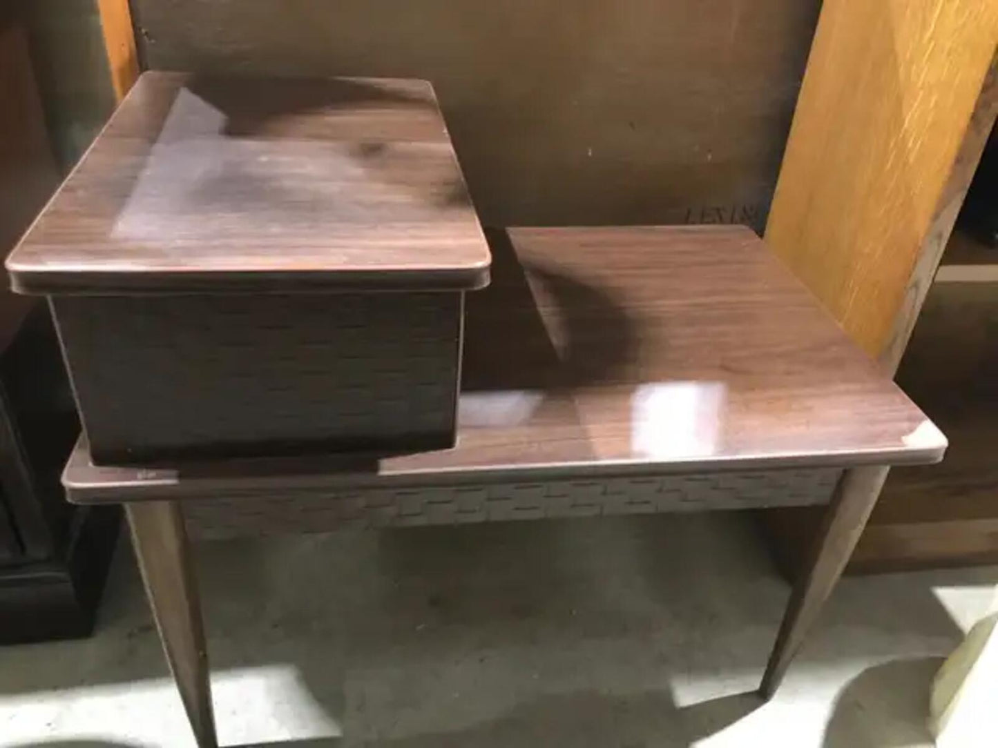 Mid-century Modern 2-Tier Step Coffee Table