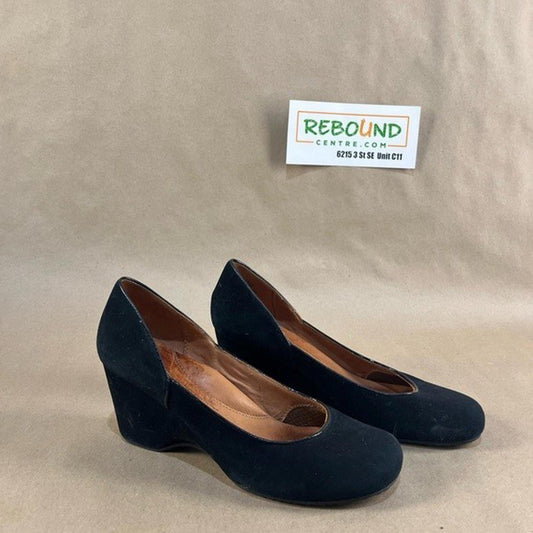 Gentle Souls Women’s Black Suede Heels (Size US 8.5)