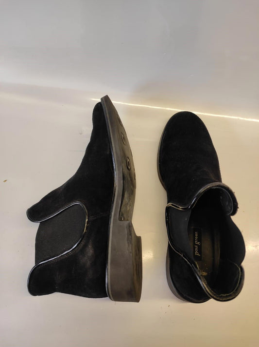 Women's  Paul Green Suede Jax Chelsea Boot- Black (US- 6)