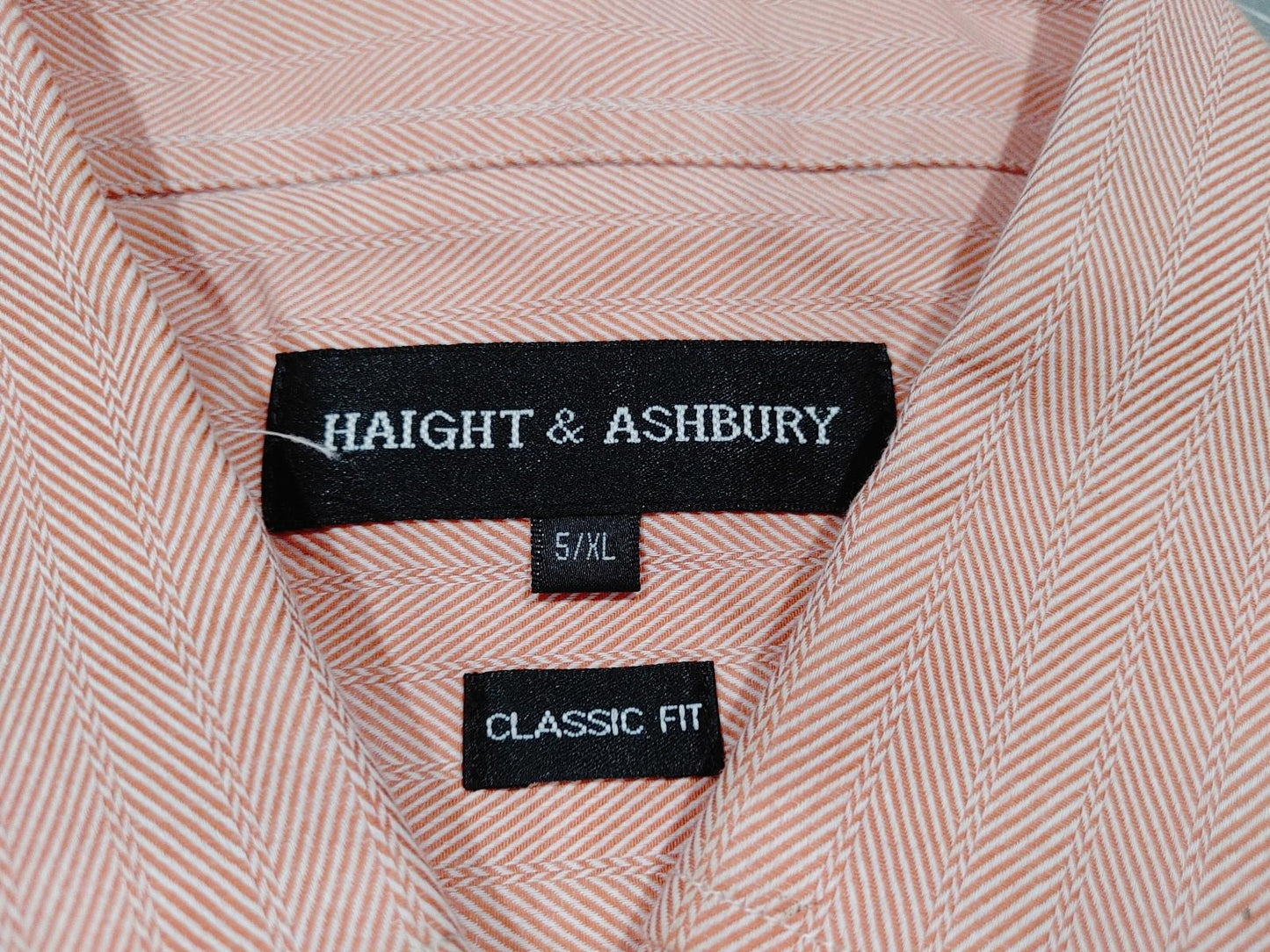 Brand New Haight & Ashbury Orange/Pink Button-down Shirt Size XL Classic Fit