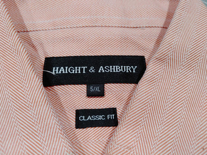 Brand New Haight & Ashbury Orange/Pink Button-down Shirt Size XL Classic Fit