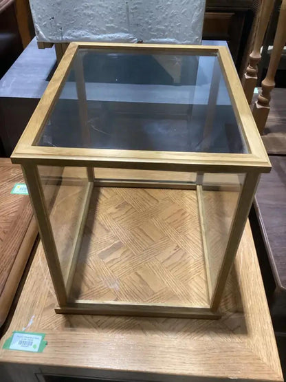 Oak and Glass Display Case