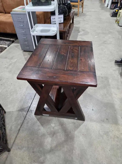 Solid Wooden End Table