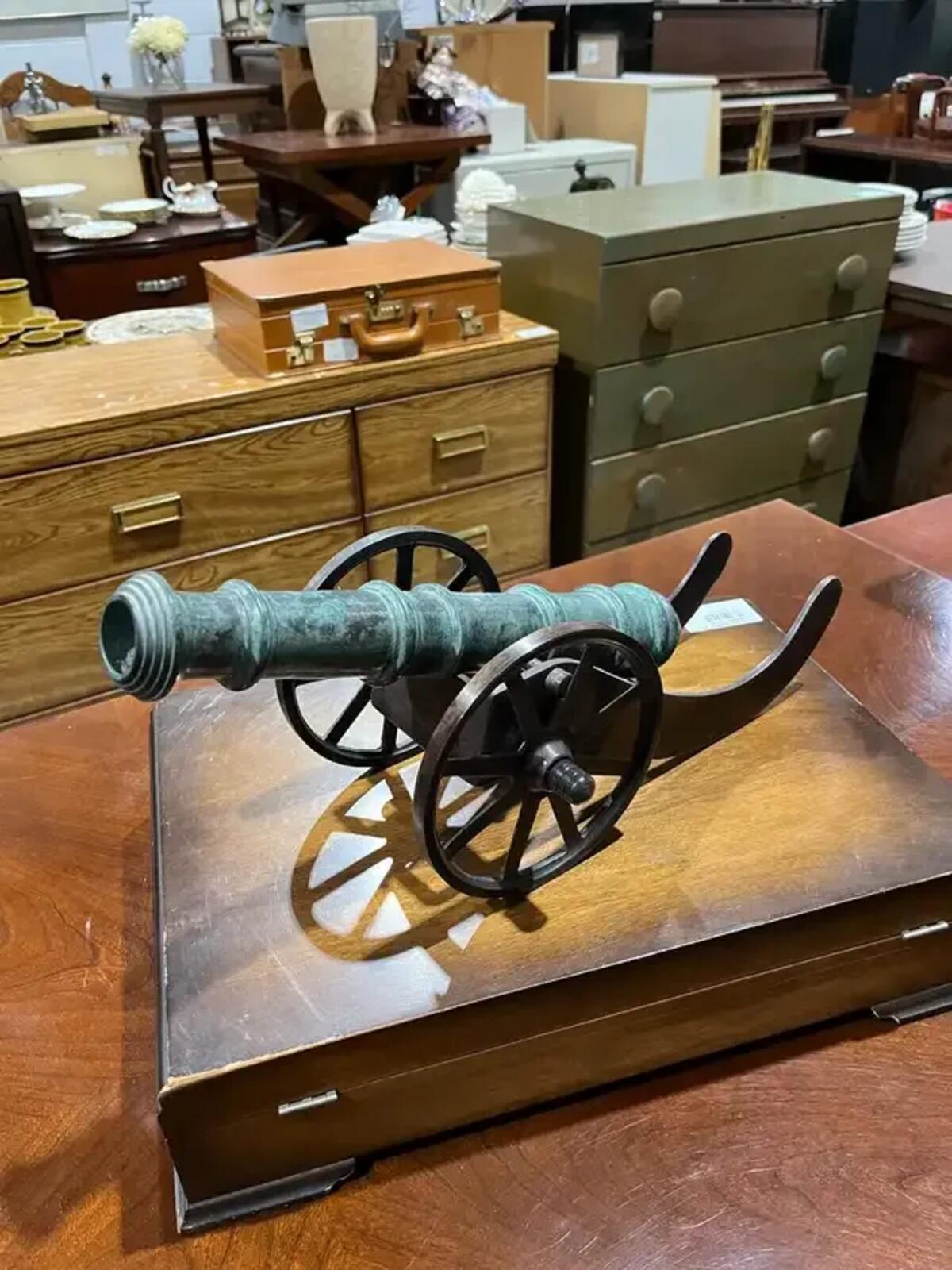 Maitland Smith Decorative Cannon 18" long