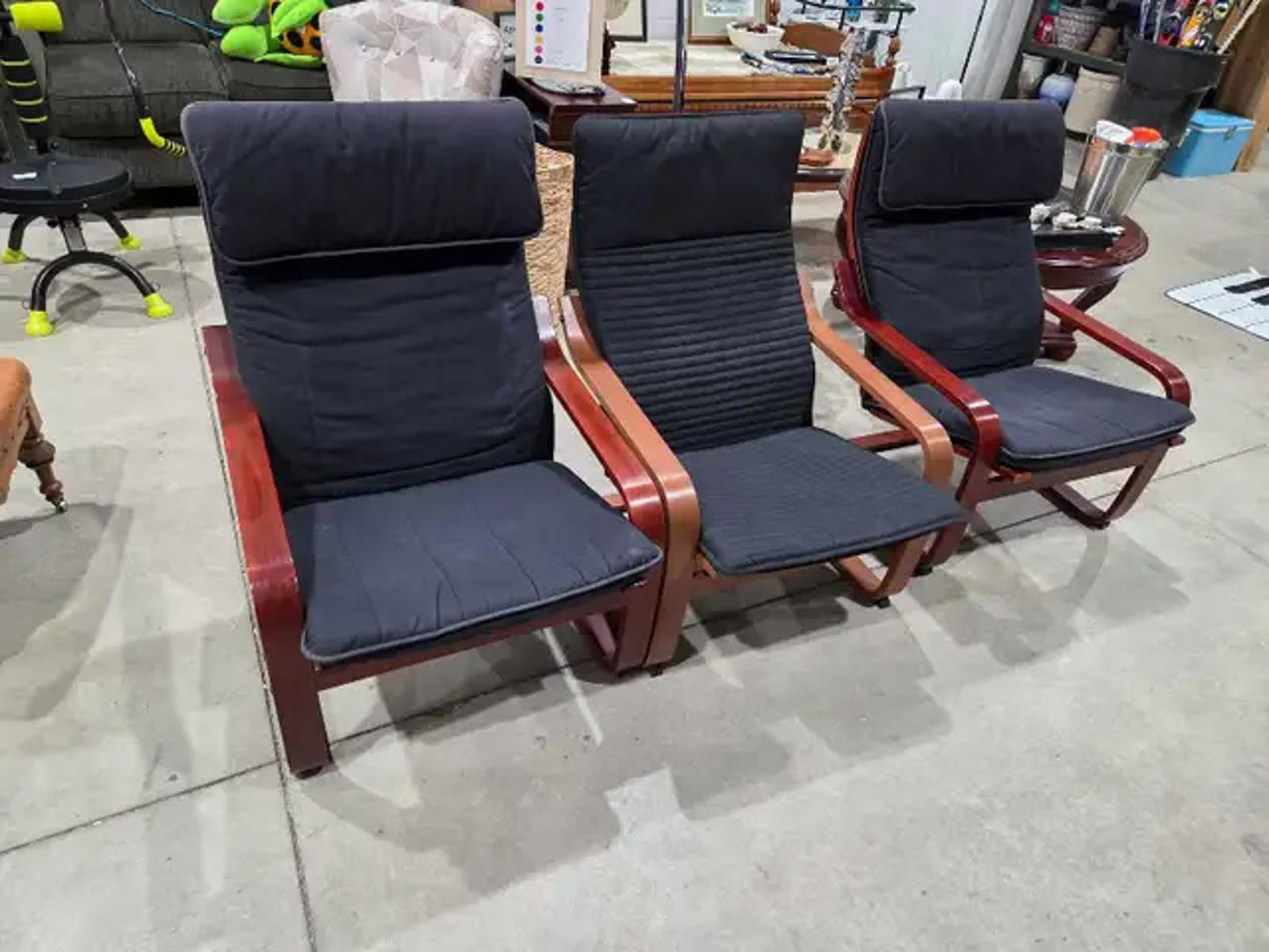 Ikea Poang Chairs - 3 Available