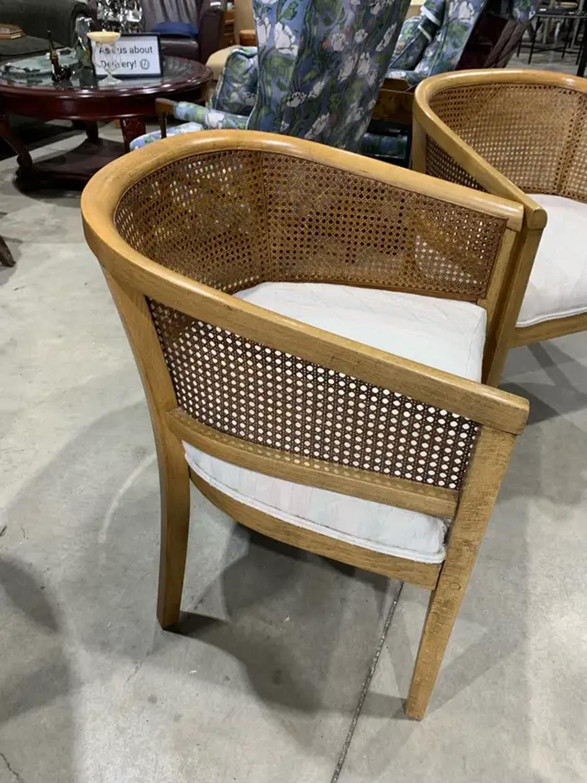 Cane Back Chairs - 2 available