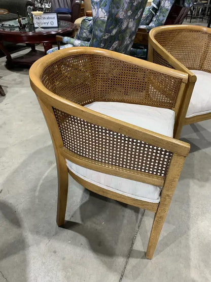 Cane Back Chairs - 2 available
