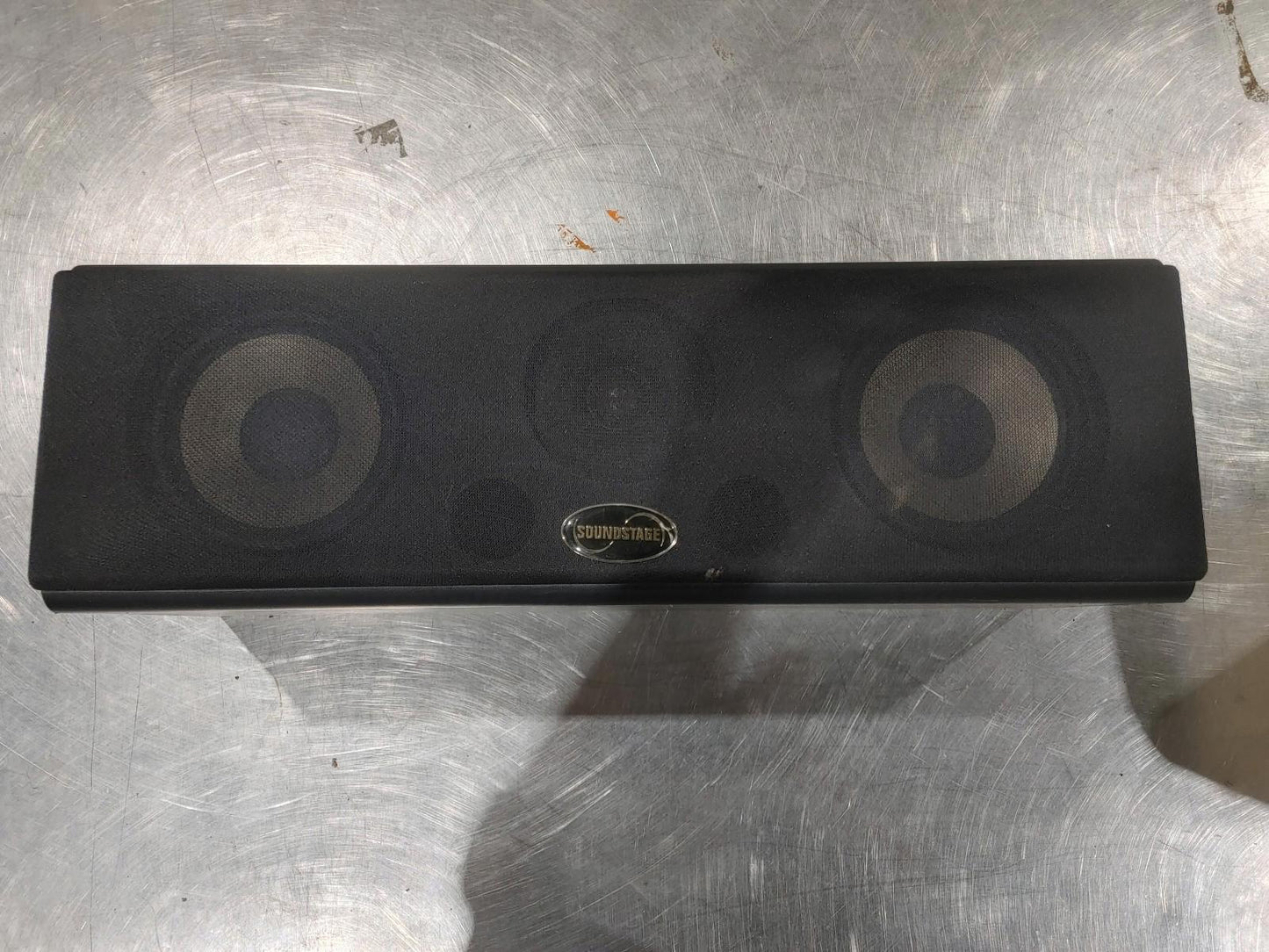 Good Condition SoundStage Centre Channel Speaker Cabinet Black Untested