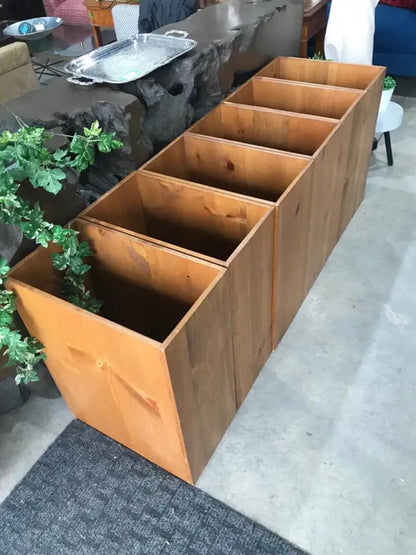 Tall Wooden Planters 24 X 12 X 17 - 6 available