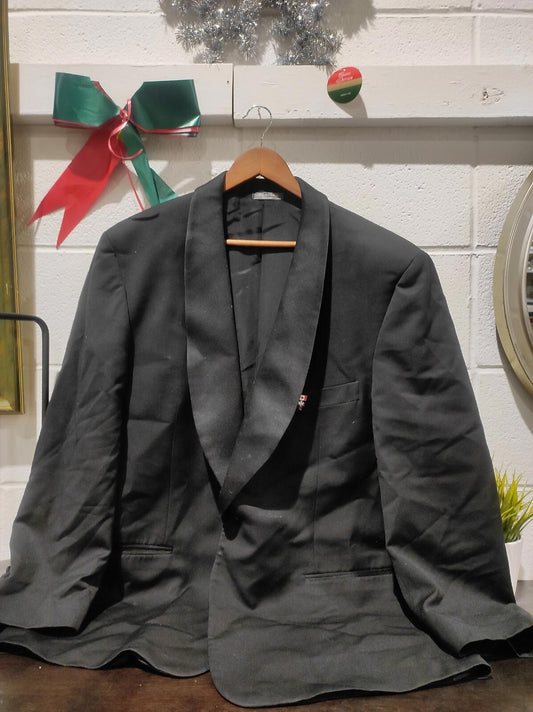 Holt Renfrew Black Blazer Fitted Wool Work Wear Business