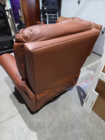 Leather Swivel Rocker Recliner Armchair
