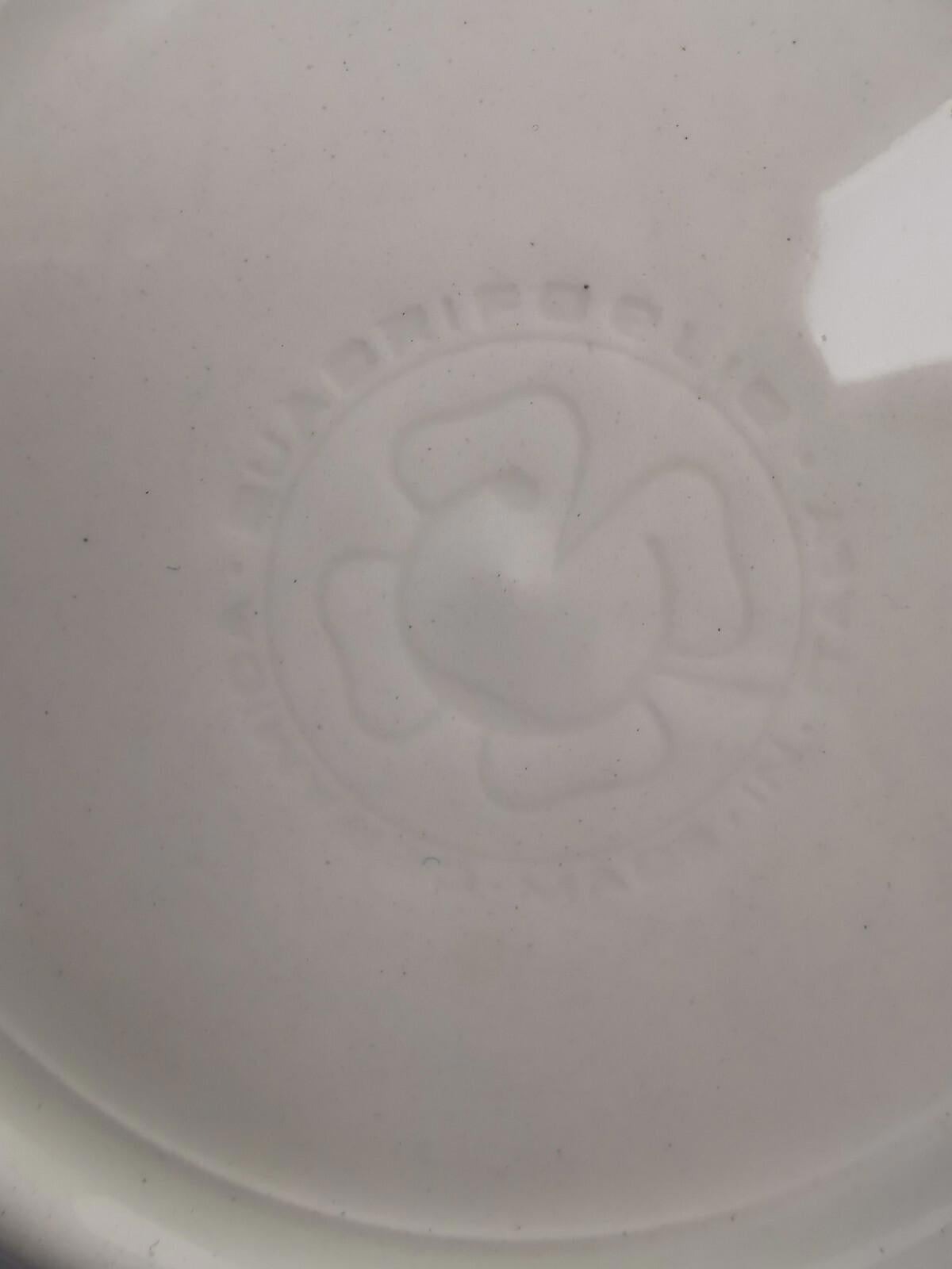 Set of 6 Saucer Ceramica Quadrifoglio made in Italy