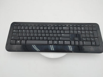Excellent Condition Microsoft Wireless Keyboard 800 w/ Dongle Black Works Tested