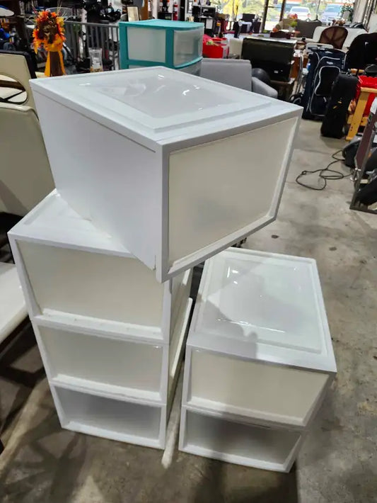 IRIS Stackable Plastic Storage Storage Drawers