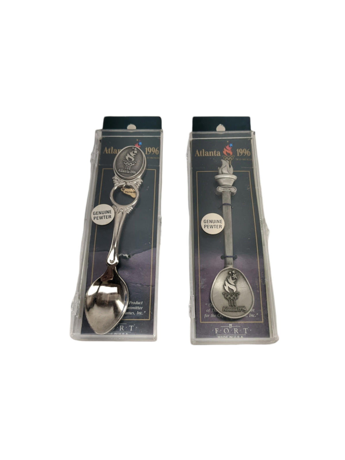 Souvenir Collectable Spoons Atlanta 1996 Olympics - Vintage, Pewter
