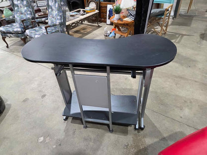 Black L-shaped Folding Computer Desk