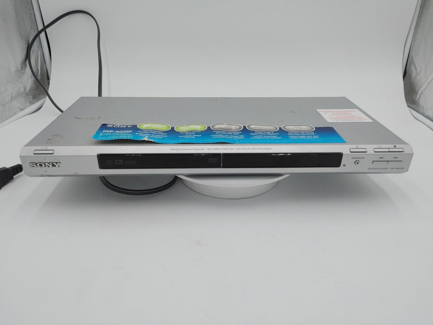 Good Condition Sony CD/DVD Player DVP-NS55P Silver Tested Working