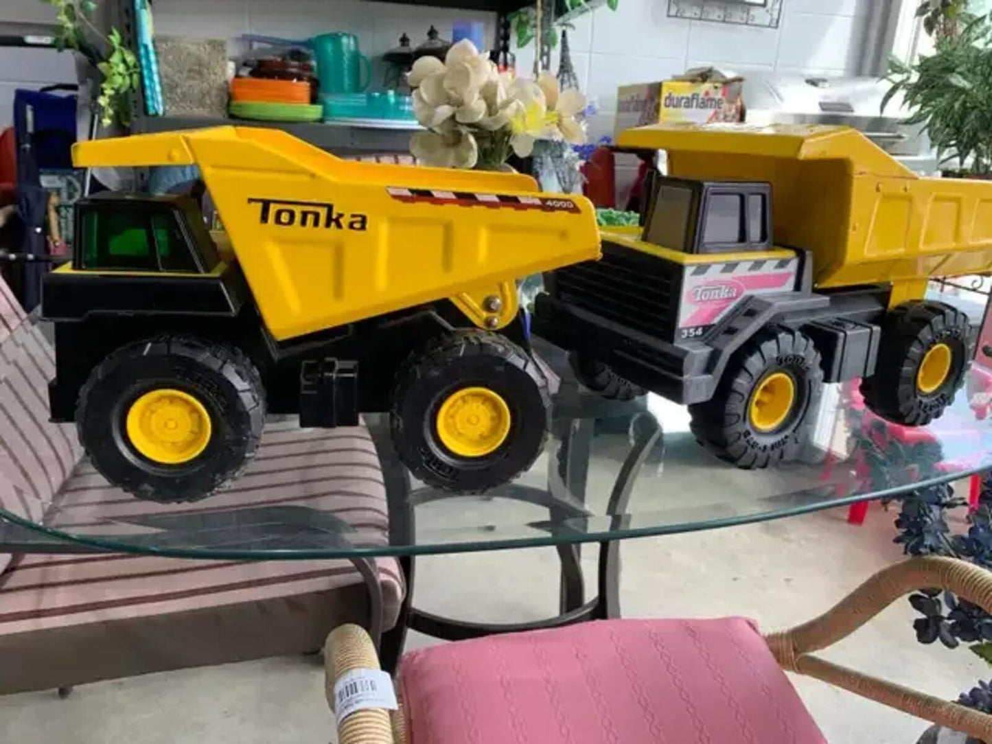 Vintage Metal Tonka Trucks - Set of 2