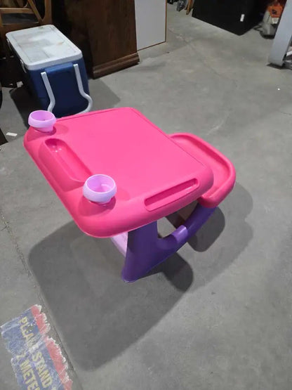 Pink & Purple Kids Desk