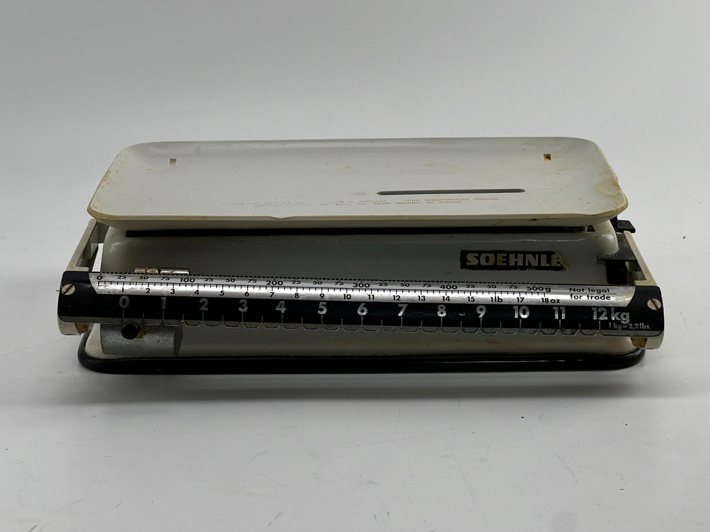 SOEHNLE Sliding 12 KG Kitchen Yellow Scale Vintage Germany