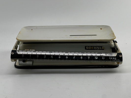 SOEHNLE Sliding 12 KG Kitchen Yellow Scale Vintage Germany