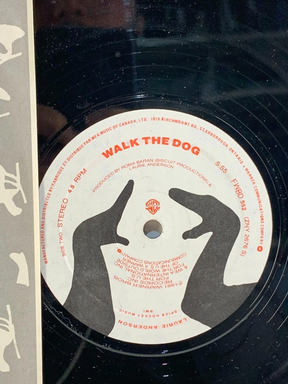LAURIE ANDERSON O SUPERMAN B/W WALK THE DOG 12" SINGLE