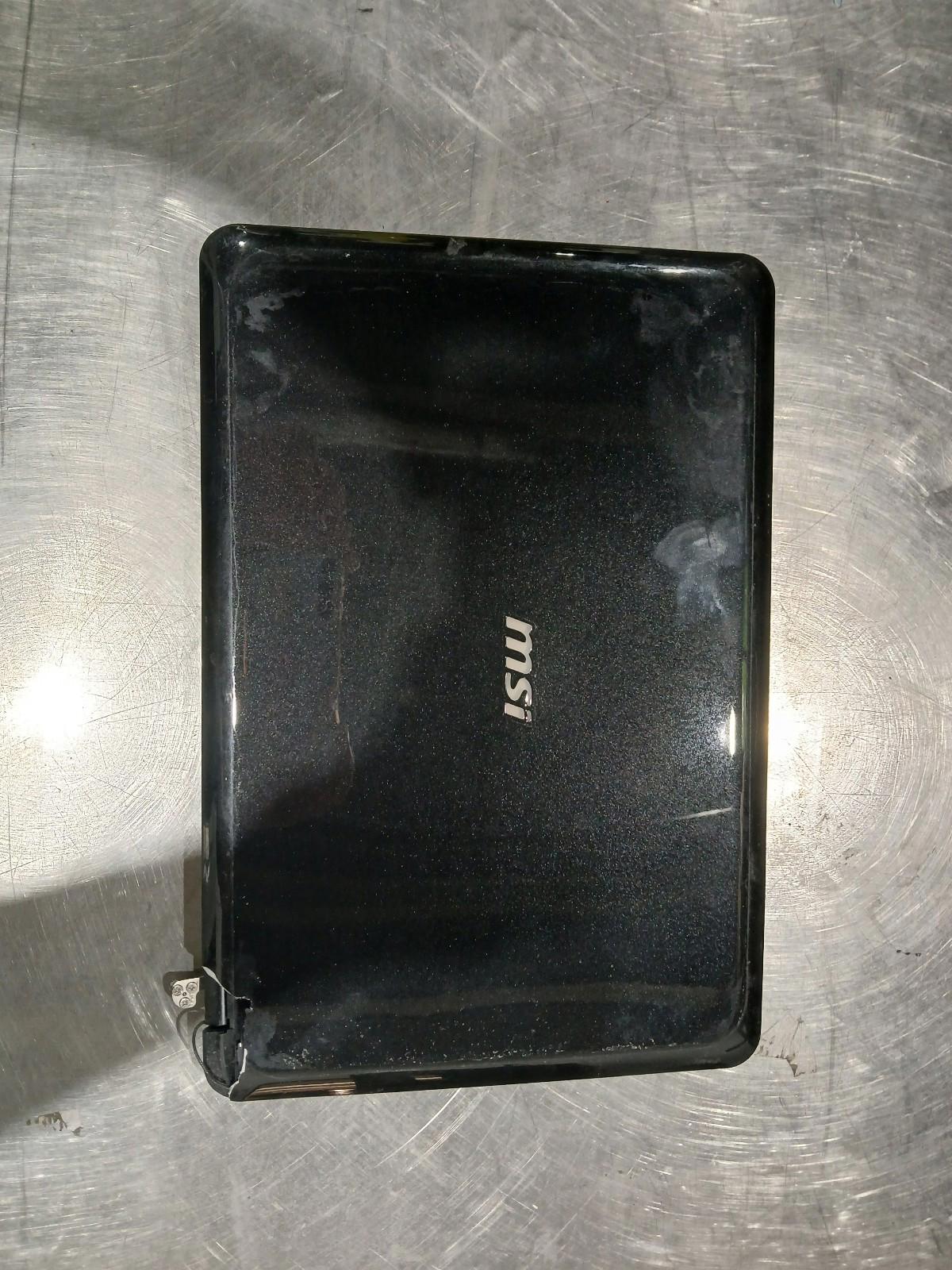 msi laptop X340 FOR PARTS ONLY NO BATTERY