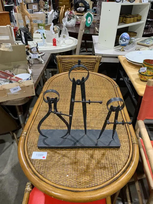 Iron Caliper Sculpture