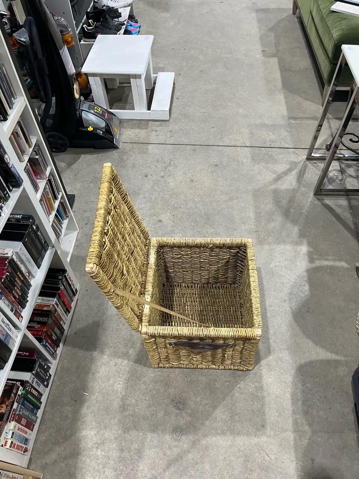Wicker Storage Trunk