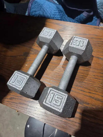 15 lb Dumbbells x2
