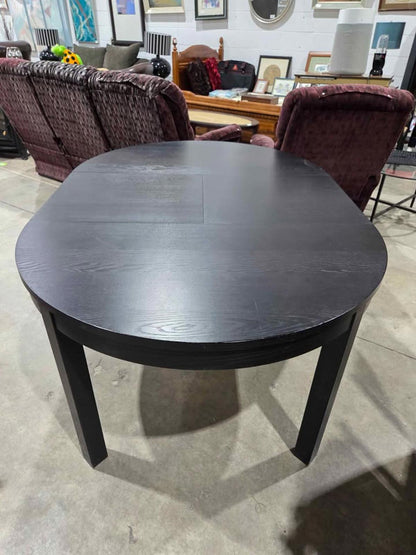 IKEA BJURSTA Black Extendable Dining Table