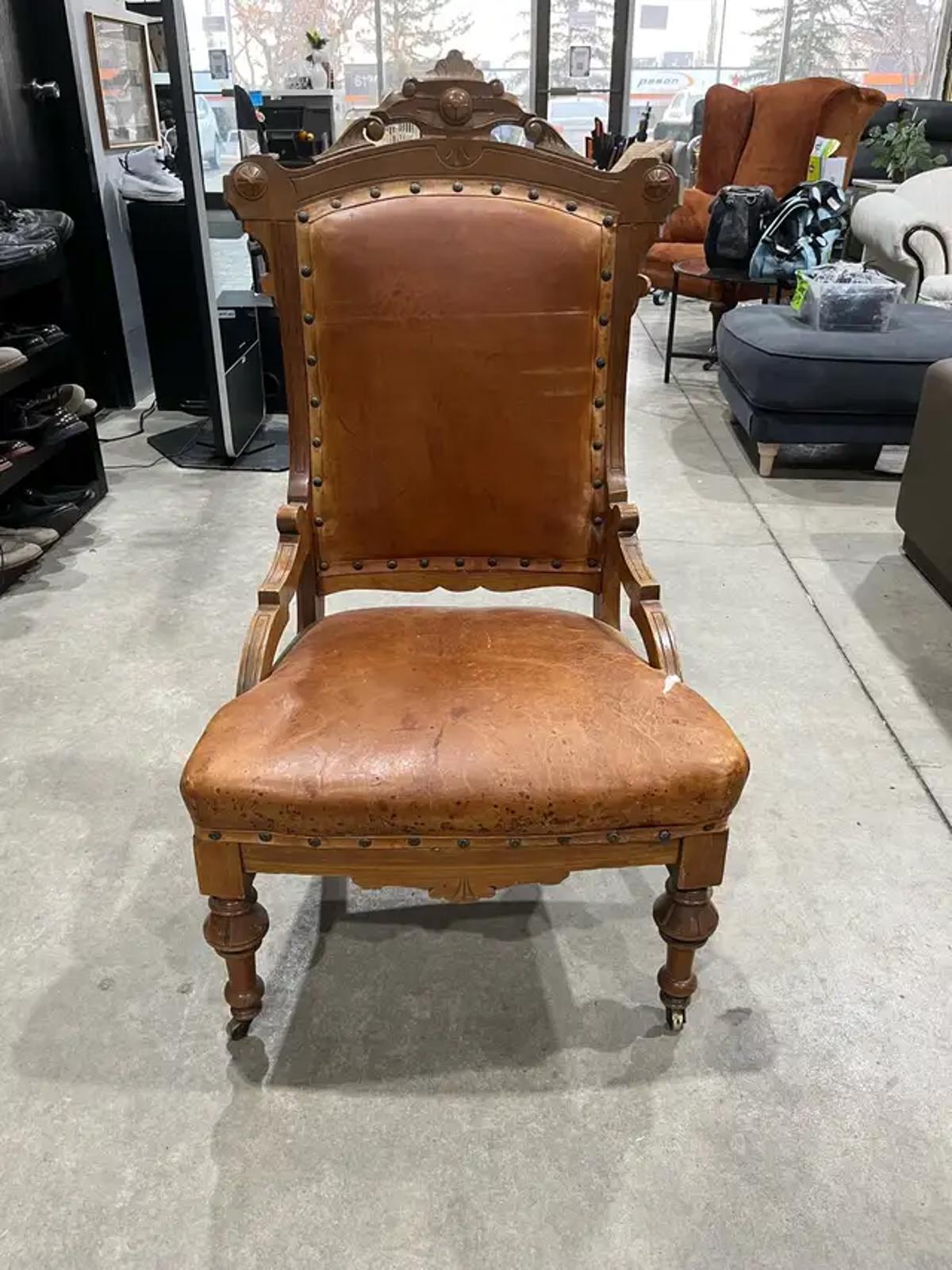 Leather Accent Chair