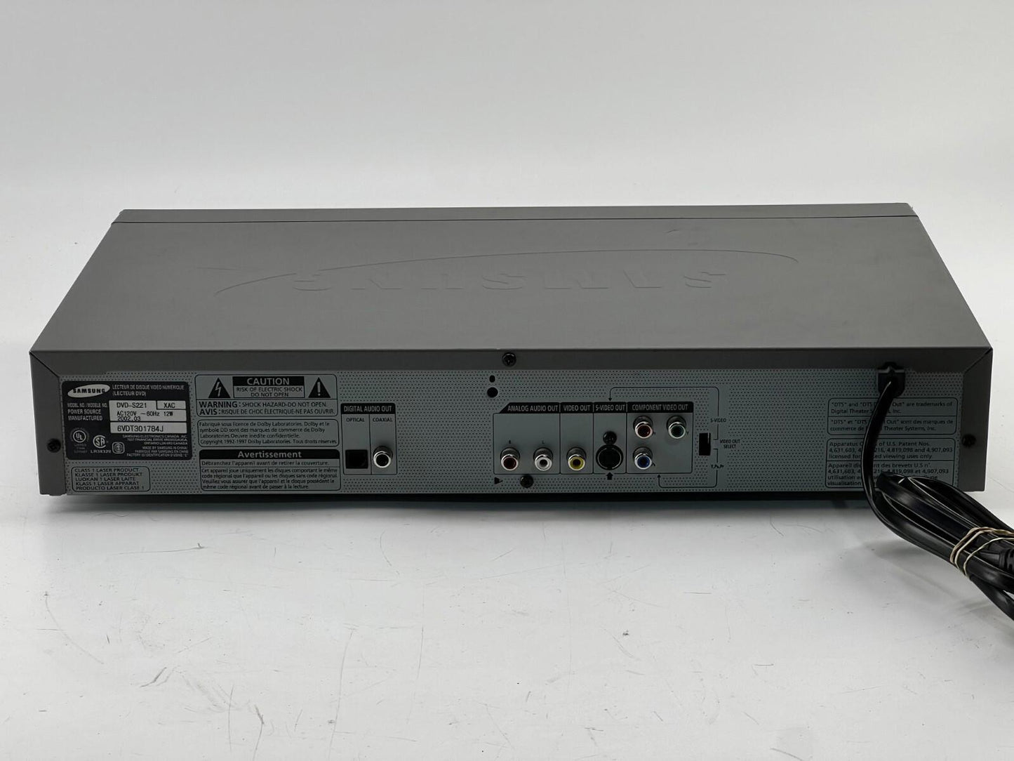 GOOD CONDITION Samsung DVD-S221 DVD Player EB-4197 Tested WORKS!