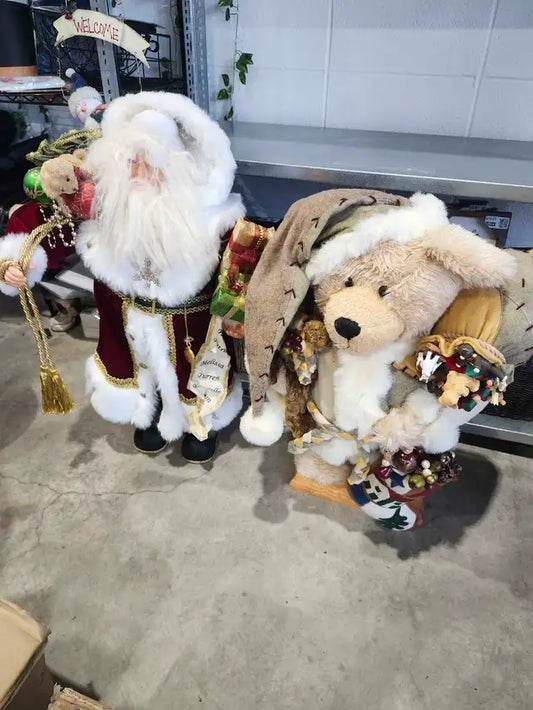 Vintage Christmas 3ft Figurines