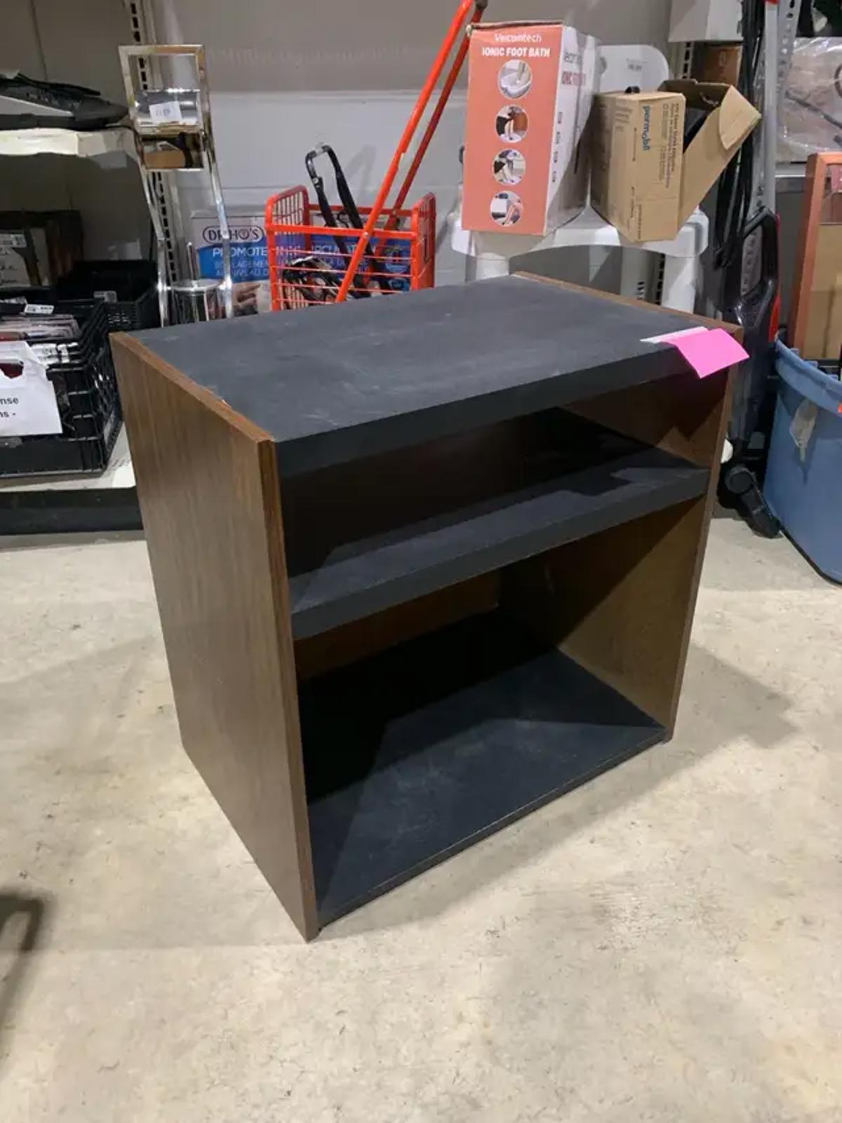 Dark wood and Black Shelf