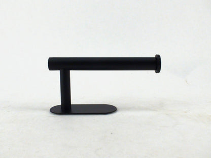 Toilet Paper Holder & 4 Towel Hooks 3M Self Adhesive SUS 304 - Matte Black - New