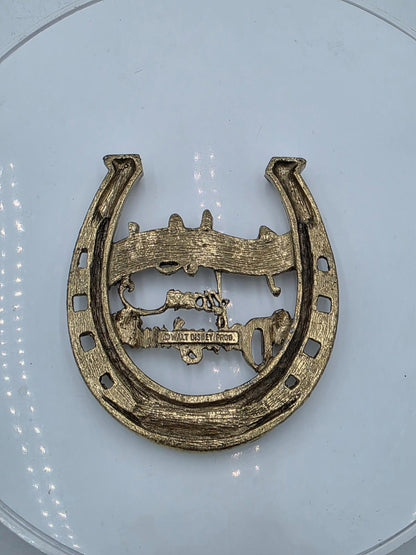 Vintage 1960s Walt Disney Disneyland "Good Luck Horseshoe Souvenir