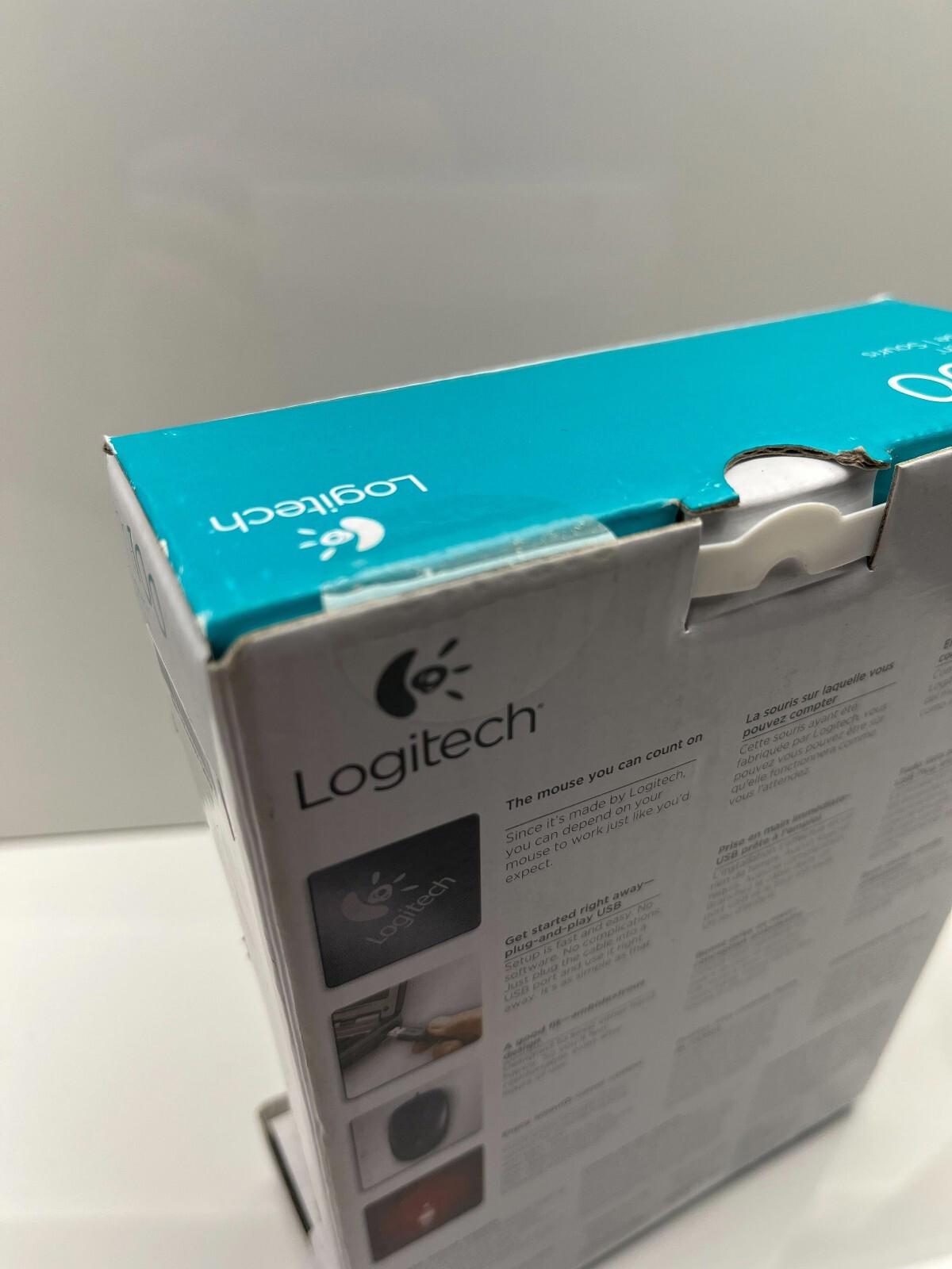 Logitech M100 Wired USB Optical Mouse New In Box