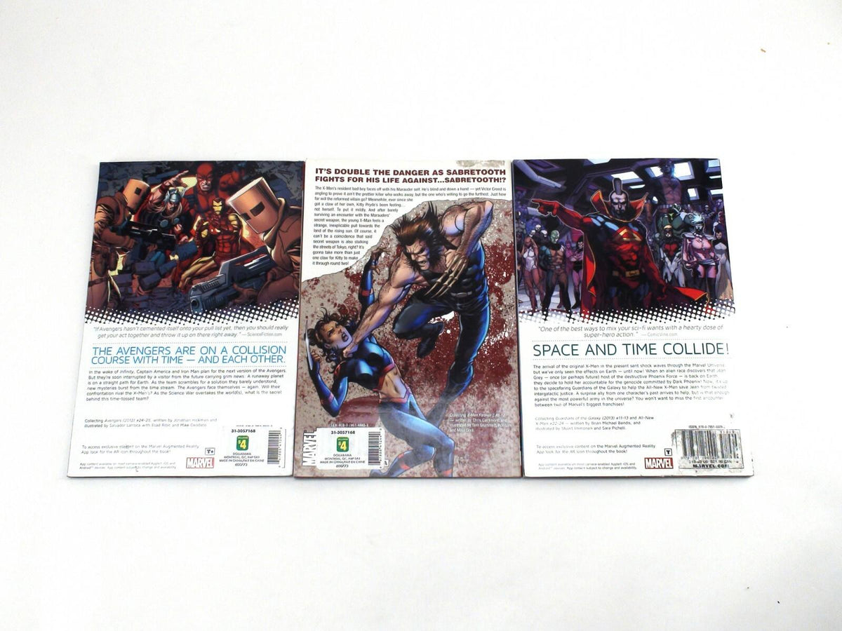 Marvel Graphic Novel Lot Of 3 Books - Adapt Or Die, Trail Of Jean Grey & Scream