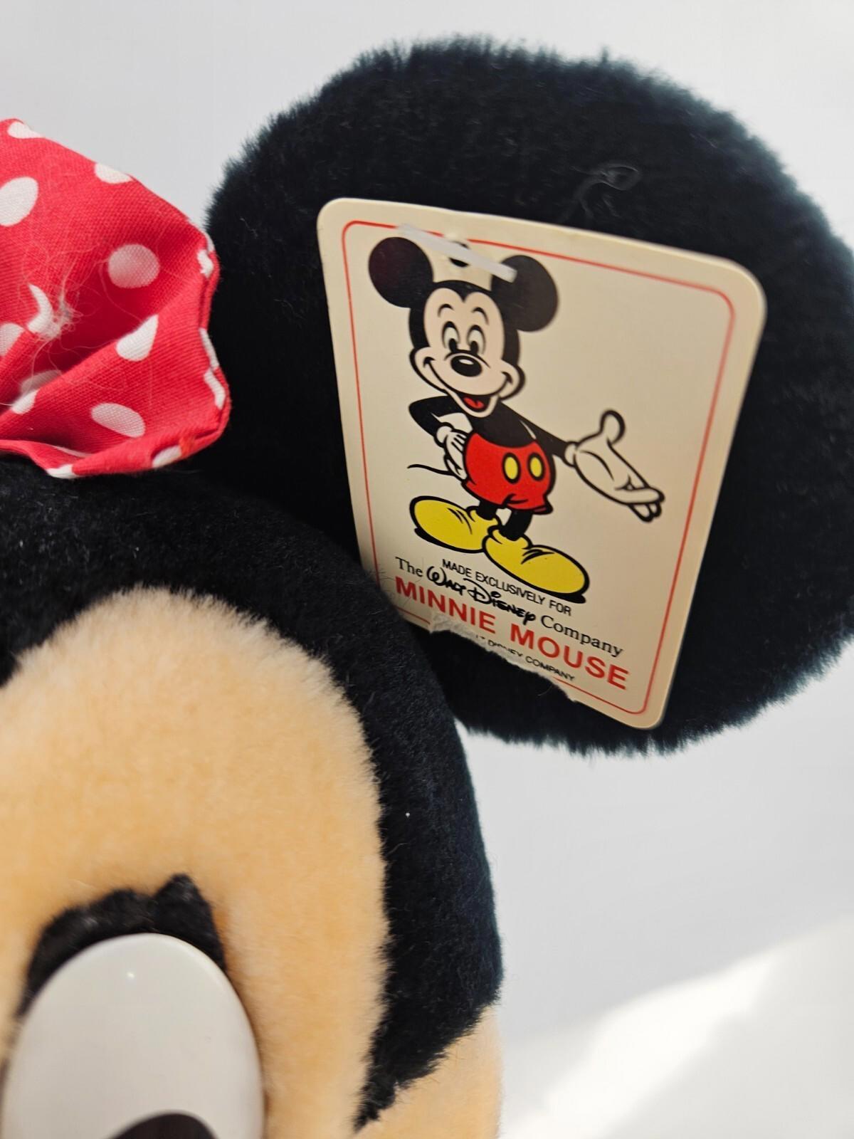 Minnie Mouse 1989 Vintage Toy Plush Walt Disney Co