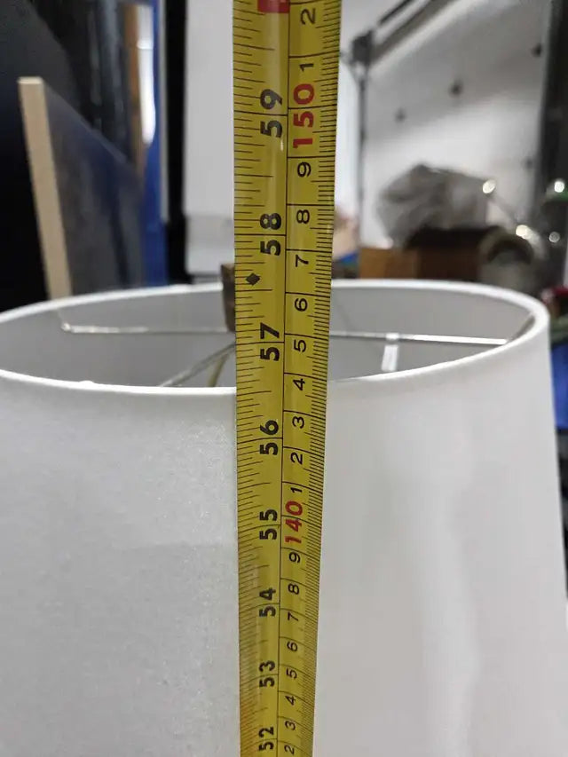 Brass Look Metal Floor Lamp - 58"